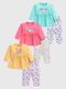 TINY BINY Baby Girls Casual Top Pant Dusky Pink - Image 4