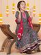 MOREFASHION Girls Festive & Party Kurta and Palazzo Set (Blue Pack of 1) - Image 4