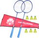 chist Double Shaft Badminton Racquets with Shuttles Bag Kit - Image 3