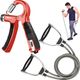 BoldFire Combo Pack of 3 Resistance Tubes & Digital Hand Grip - Image 4