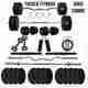 JASMINE FITNESS 70KG COMBO PLATE SET CURL+STRAIGHT ROD ACC HEX DUMBBELL 2KG COMBO SET à°«à°¿à°à±à°¨à±à°¸à± à°¯à°¾à°à±à°¸à°¸à°°à± à°à°¿à°à± à°à°¿à°à± - Image 2