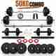 TUCKER FITNESS 50kg Combo Plate Set with Rods and Dumbbells - Image 2