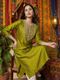 NARACHI TEXWORLD Embroidered Art Silk Straight Kurta for Women (Beige) - Image 4