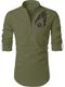 Fashion Marts Men's Maroon Cotton Blend Straight Kurta - Image 4