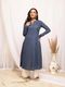 Janasya Floral Print Pure Cotton Straight Kurta (Multicolor) - Image 3