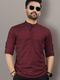 DIMMY Printed Cotton Blend A-line Kurta for Men (White) - Image 4