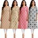 shyam club Pack of 2 Floral Print Cotton Blend Straight Kurta for - Image 3