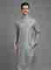 CELLUX Striped Cotton Blend Straight Kurta for Men (White) - Image 2