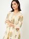 Janasya Floral Print Pure Cotton Straight Kurta (Multicolor) - Image 4