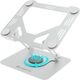 GEONIX Trek T3 GXT3CH Aluminium Laptop Stand, Silver - Image 3