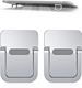 Frodiox Aluminum 6 Adjustable Foldable Portable Laptop Stand Desktop Tablet Stand FR24 Aluminium Rotatable Laptop Stand with Adjustable Height Compatible with Universal Laptops (Silver) - Image 3