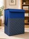 Mteaser 75 L Grey, Blue Laundry Basket (Non Woven) - Image 3