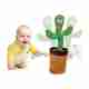 FINARO Cactus Toy with Light, Music, USB, Dancing - Image 2