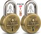KKD Resettable Combination 4 Digit Number Travel Luggage Password Lock For Home Office Padlock (Silver) - Image 3