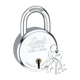Link 65mm New Round Steel Padlock (Silver) - Image 3