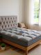 Texlux 2 inch (5.08 cm) King Size Microfibre Breathable, Stretchable, Waterproof Mattress Topper (198 cm x 182 cm, Blue) - Image 4