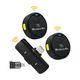 TECHNOLOGIA Q8 Dual Wireless Mic with Charging Case (Black) - Image 4