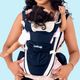 Duggu kids 3in1 Baby Carrier Bag for 0-3 Years Baby with Baby Holder Belt | Dark Blue Cream Baby Carrier (Black, Front Carry facing in) - Image 4