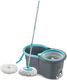 ELINOR PLASTIC SPINNER BUCKET MOP 360 REVOLVING CLEANING MOP WITH 2 MICROFIBER REFILL Mop Set (Multicolor) - Image 3