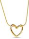 Snazzy Soul Studio Gold Plated Open Heart Pendant Chain Necklace For Women And Girls Gold-plated Plated Stainless Steel Chain - Image 4