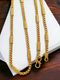 THMT Golden Rope Neckchain with Diamond Studded Ring Combo for Men - Image 3