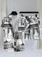 DEVU FASHION Men Night Suit Set White Striped - Image 4