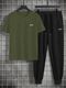 Dhanakfashion Men Night Suit Set Grey Colorblock - Image 3
