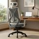 Flipkart Perfect Homes Fabric Office Arm Chair (Green, Black, Optional Installation Available) - Image 3