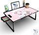VIROVIA Study Table for Home Office & Bed, Black - Image 3