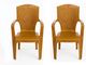 next NPPL Plastic Armchair for Home | Living Room | Balcony|Garden Plastic Outdoor Chair (Brown, Pre-assembled) - Image 3