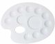 ZeelStationery Smart Rectangle Shape Colour Mixing Plate / Colour Palette with 22 Paint Wells Palettes (Set of 2, White) - Image 3