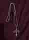 AJPAYONRA Dragon Cross Necklace 24 inch Silver - Image 2