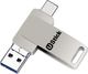 Getmore 1TB OTG Drive USB 3.0 Metal Case Silver - Image 3