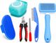 Doggifys 4-in-1 Pet Grooming Kit â Slicker Brush, Nail Clipper, Silicone Bath Brush Set Pet Spa Kit - Image 3