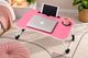 HOMIBOSS Black Steel Frame Portable Laptop Table - Image 3