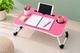 FoldFirst Multipurpose Wood Portable Laptop Table (Black Flower, - Image 3