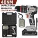 Hakimi CORDLESS DRILL MACHINE KIT x2-12V Battery Operated with 2 Speed and 25pc Accessories Cordless Drill (10 mm Chuck Size) - Image 3