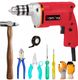 RanPra 10MM HAMMER DRILL MACHINE WITH DRILL BIT SET AND HANDTOOL SET Pistol Grip Drill (10 mm Chuck Size) - Image 4