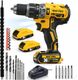 INGCO Compact Brushless Cordless Drill 55Nm, 13mm Metal Chuck, 2-Speed, with 1Pcs Battery, 1Pcs Charger, 47Pcs Accessories, CDLI205582 Cordless Drill (13 mm Chuck Size) - Image 3