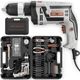 STANLEY SDH600KP-IN DIY 13 mm Hammer Drill Machine and Power & Hand Tool Kit (120 Tools) - Image 4