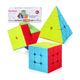 Authfort 2x2, 3x3, Pyramid & Mirror Cube Combo (4 Pieces, Silver) - Image 4