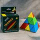 Authfort 2x2, 3x3, Pyramid & Mirror Cube Combo (4 Pieces, Silver) - Image 3