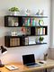 Online Craftbuzz Wooden Mounted Rack 4-Shelf Black MDF Wall Shelf - Image 4