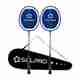 SOLPRO VORTEK 3000 Badminton Racket Set (2 Pcs) with Full Cover Bag Blue Strung Badminton Racquet (Pack of: 2, 90 g) - Image 2