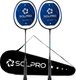 SOLPRO VORTEK 3000 Badminton Racket Set (2 Pcs) with Full Cover Bag Blue Strung Badminton Racquet (Pack of: 2, 90 g) - Image 3
