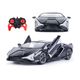Galactic Diecast Metal Sports Car Pull Back Toy (Black) - Image 4
