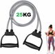 SLOVIC Exercise & Stretching Tube with Nylon Protective Covering | UPTO 15KG Resistance Tube (Red) - Image 4