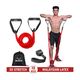 AJRO DEAL 11 Pcs Fitness band for Exercise, Stretching & Body Toning, Home Gym Equipment Resistance Tube (Multicolor) - Image 3