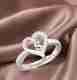 Devora Sizzling Solitaire Adjustable Heart Ring - Image 2