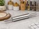 zynex Roti Making Set | 9-Inch Cast Iron Tawa, Stainless Steel Ghee Handi, 30cm & 22cm Rolling Pin & Board (Brown, Pack of 4) - Image 3